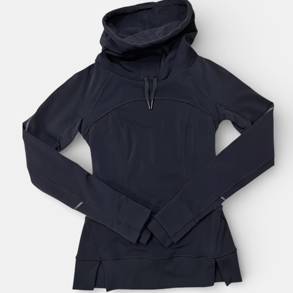 lululemon athletica Tops - Lululemon Athletica Black Run Ambition Pullover Size 2